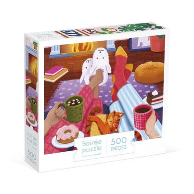 By The Fire - 500 Piece Jigsaw Puzzle - jiminy eco - toys