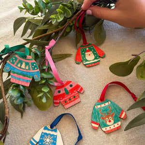 Christmas Jumper Decoration Kit - Cotton Twist - jiminy eco - toys