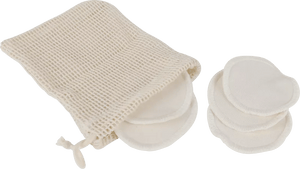 Cotton Make - up Removal Pads in Bag - jiminy eco - toys