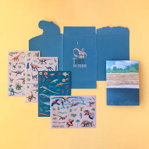 Dino Stickers Set (100 removable Stickers), age 3+ - jiminy eco - toys