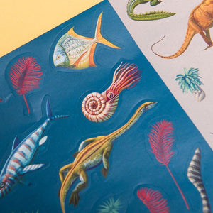 Dino Stickers Set (100 removable Stickers), age 3+ - jiminy eco - toys