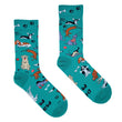 Load image into Gallery viewer, Dog Mad/Madra Mad Green Socks - Adult's Socks by Irish Socksciety - jiminy eco-toys