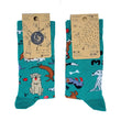 Load image into Gallery viewer, Dog Mad/Madra Mad Green Socks - Adult's Socks by Irish Socksciety - jiminy eco-toys