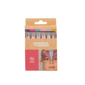 Organic face painting kits and pencils for sensitive skin