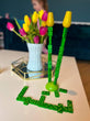 Load image into Gallery viewer, Glow in the Dark Domino Tulips - wooden game for 2 players age 4+ - jiminy eco-toys