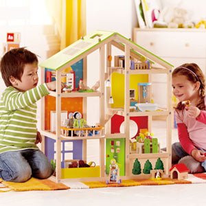 Hape All Season House (Furnished) - jiminy eco - toys