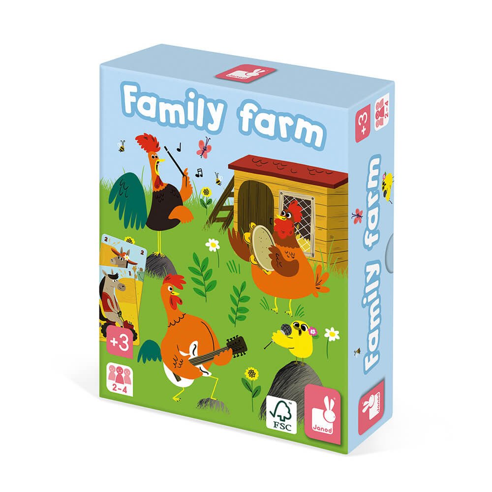 Happy Families Family Farm - Card Game - jiminy eco - toys