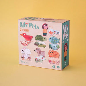 I Love My Pets - Set of 7 Reversible Jigsaws - jiminy eco - toys