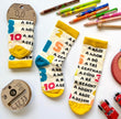 Load image into Gallery viewer, Let's Count/Comhairimis - Kids Socks by Irish Socksciety - jiminy eco-toys