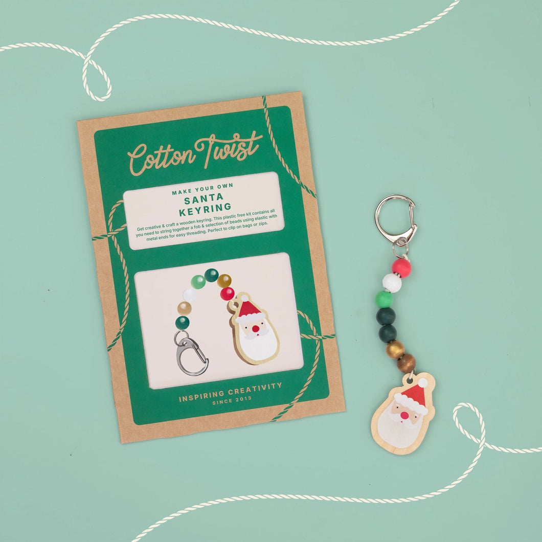 Make You Own Santa Claus Keyring - Cotton Twist - jiminy eco - toys