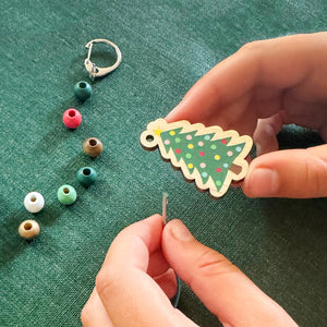 Make Your Own Christmas Tree Keyring - Cotton Twist - jiminy eco - toys