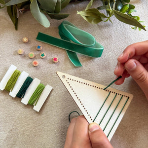 Make Your Own Stitched Christmas Tree Decoration - Cotton Twist - jiminy eco - toys