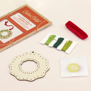Make Your Own Stitched Wreath Decoration - Cotton Twist - jiminy eco - toys