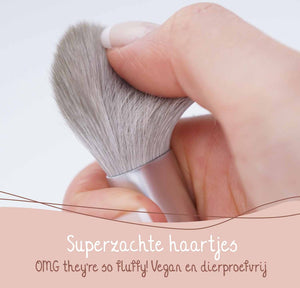 Bamboozy Makeup Brushes Set Wheatstraw