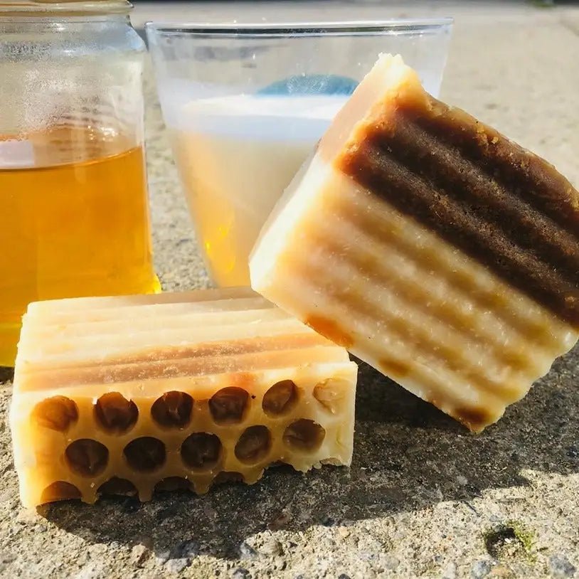 Milk and Honey Soothing Soap Bar - jiminy eco - toys