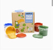 Load image into Gallery viewer, Organic Vegan Finger Paints Set of 4 “Aki” - jiminy eco - toys