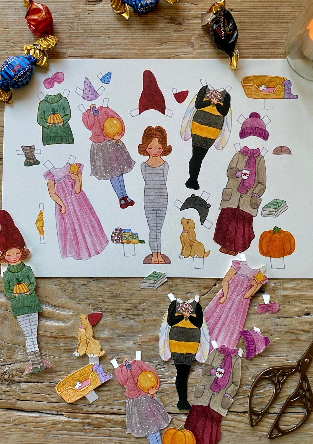 Paper Doll and Outfits - Lotte - jiminy eco - toys