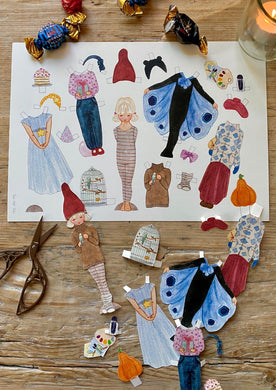 Paper Doll and Outfits - Ruth - jiminy eco - toys