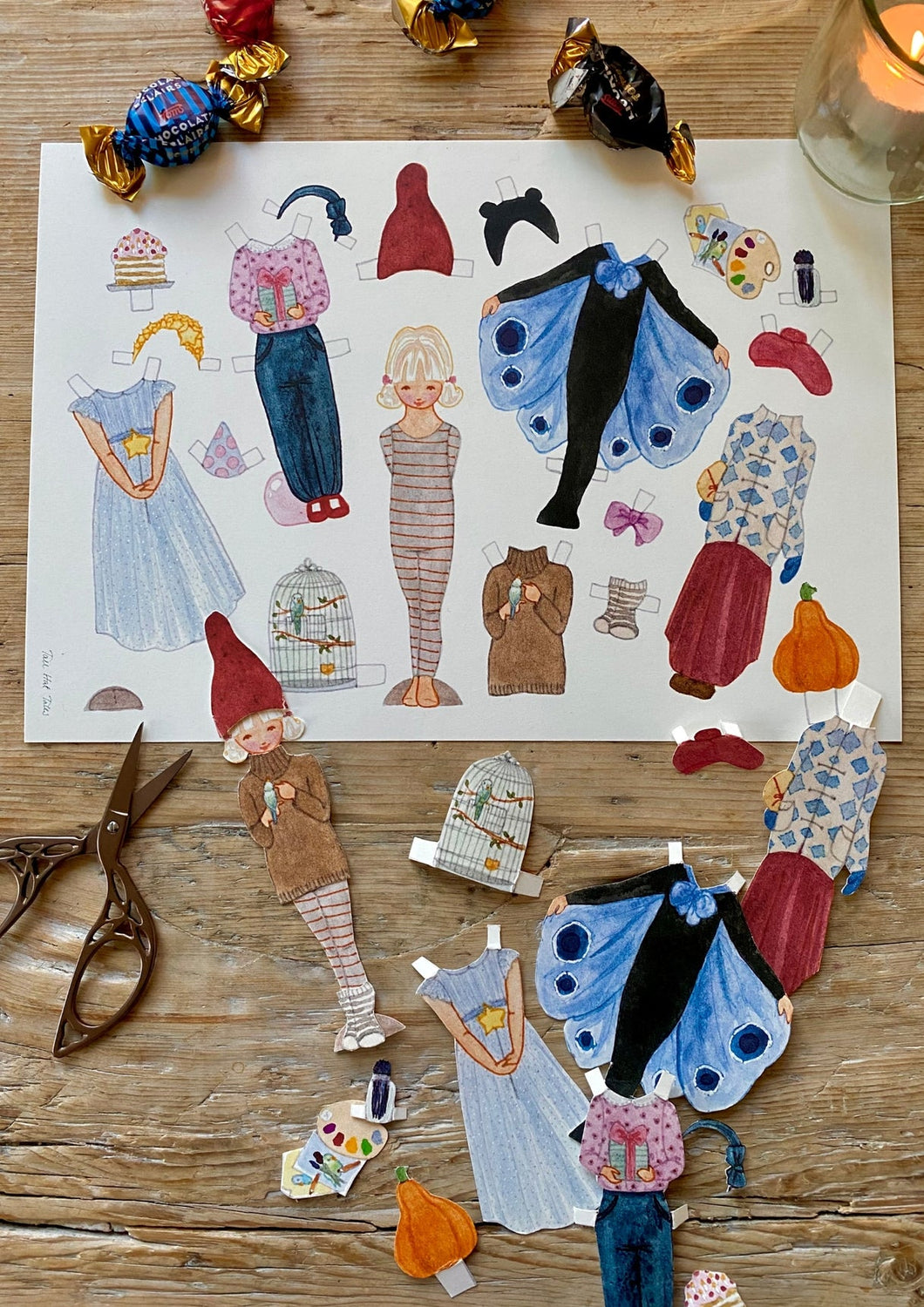 Paper Doll and Outfits - Ruth - jiminy eco - toys