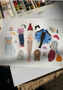 Paper Doll and Outfits - Ruth - jiminy eco - toys