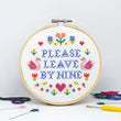 Load image into Gallery viewer, &#39;Please Leave By 9&#39; Large Cross Stitch Kit - Adult&#39;s Craft Kit - jiminy eco - toys