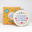 Load image into Gallery viewer, &#39;Please Leave By 9&#39; Large Cross Stitch Kit - Adult&#39;s Craft Kit - jiminy eco - toys