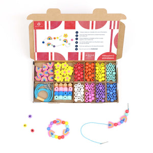 Rainbow and Flower Bracelet Making Kit - jiminy eco - toys