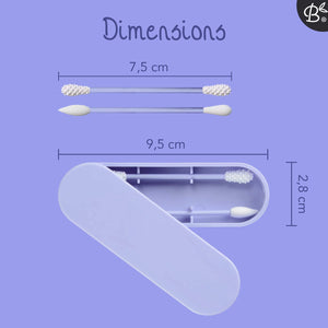 Reusable Swabs Set of 2 in Travel Case