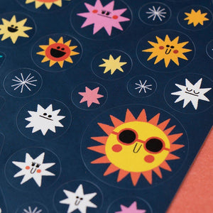 Space Stickers Set (150 removable Stickers), age 3+ - jiminy eco - toys