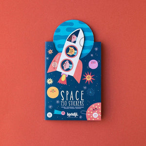 Space Stickers Set (150 removable Stickers), age 3+ - jiminy eco - toys