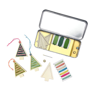 Stitched Christmas Tree Decoration Kit - Cotton Twist - jiminy eco - toys