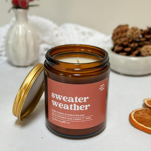Sweater Weather Amber Jar Candle