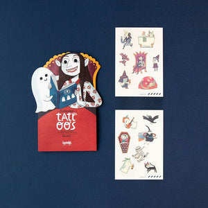 Tattoo Set 'Enchanted' with 14 Spooky Tattoos for age 3+ - jiminy eco - toys