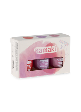 Water - based and peelable nail polishes set 3 shades 