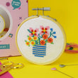 Load image into Gallery viewer, &#39;Wildflower Vase&#39; Mini Cross Stitch Kit - Adult&#39;s Craft Kit - jiminy eco - toys