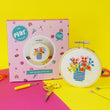 Load image into Gallery viewer, &#39;Wildflower Vase&#39; Mini Cross Stitch Kit - Adult&#39;s Craft Kit - jiminy eco - toys