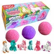 Load image into Gallery viewer, Zimpli 3x Bath Bombs Unicorn Surprise Collectible Kids Toys - jiminy eco-toys