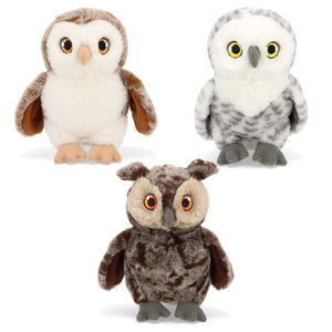 18cm KeelEco Owl (random colour pick) - 100% recycled - MADE FAR AWAY for all ages - jiminy eco-toys