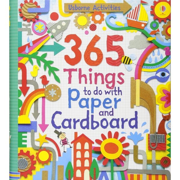 365 Things to do with Paper and Cardboard (hardback book by Fiona Watt) - jiminy eco-toys