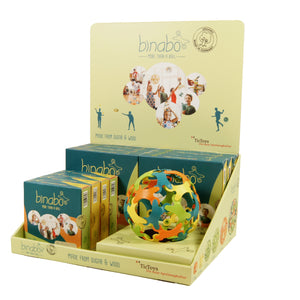 Binabo flexible construction strips made of wood and sugar 24 pieces in compostable bag for age 4+