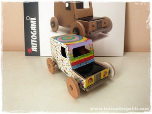 Autogami solar toy car - Kraft Jeep to Decorate - jiminy eco-toys