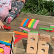 Load image into Gallery viewer, Bioblo eco rainbow construction blocks - 100 blocks rainbow - Hello Box Rainbow Mix - jiminy eco-toys