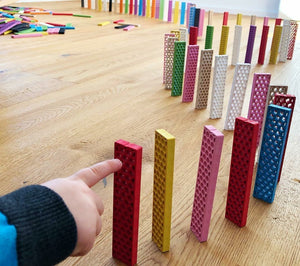 Bioblo eco rainbow construction blocks - 40 block boxes - jiminy eco-toys