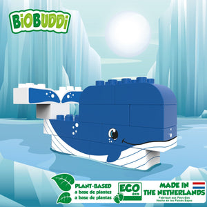 BiOBUDDi Arctic - Whale or Seal 2-in-1 - bioplastic building blocks from plants - jiminy eco-toys