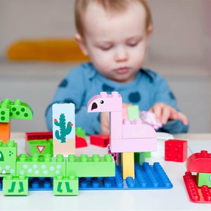 BioBuddi bioplastic building blocks made from plants - jiminy eco-toys