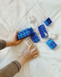 BiOBUDDi building blocks made from plants - universal bricks and base plates - jiminy eco-toys
