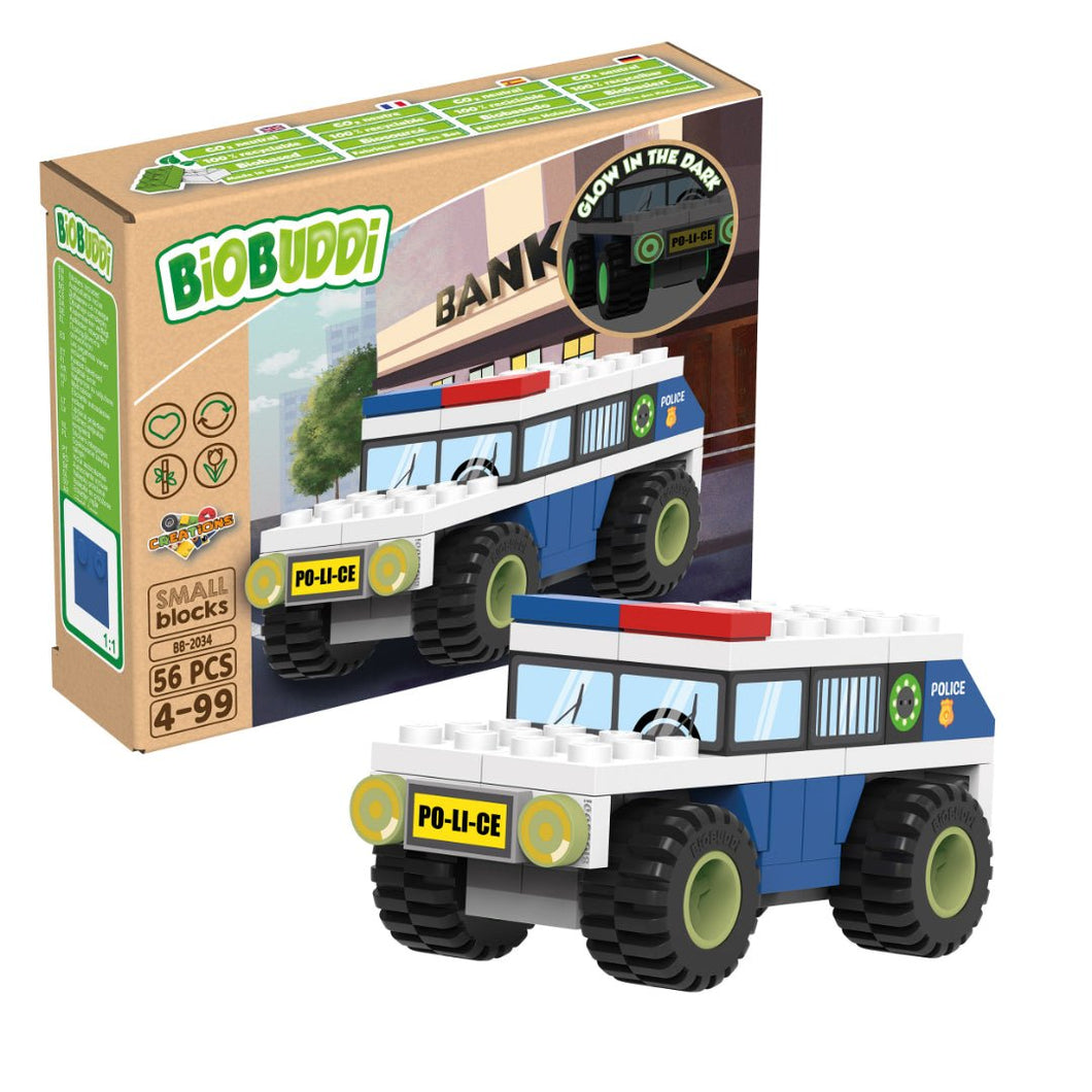 BiOBUDDi Creations 'Police Car' for age 4+ - jiminy eco-toys