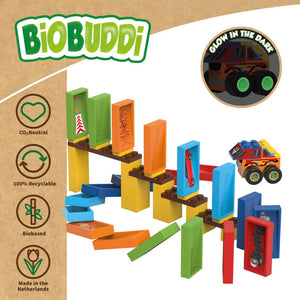 BiOBUDDi Domino Glow in the Dark 'Bridge Set' for age 4+ - jiminy eco-toys