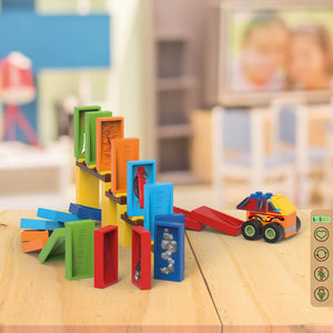 BiOBUDDi Domino Glow in the Dark 'Bridge Set' for age 4+ - jiminy eco-toys