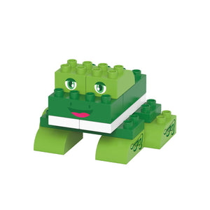 BiOBUDDi Frog - bioplastic building blocks from plants - jiminy eco-toys